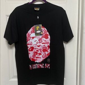 Black and Red Graphic T-Shirt